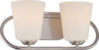 Dylan - 2 Light Vanity Fixture with Satin White Glass - LED Omni Included (81|62/407)