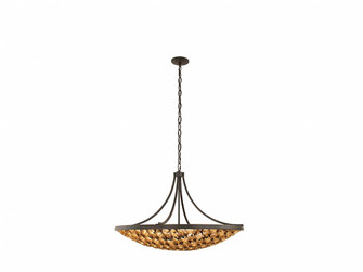 Ventura 8-Light Pendant in Matte Black and Gold (128|7-9351-8-46)