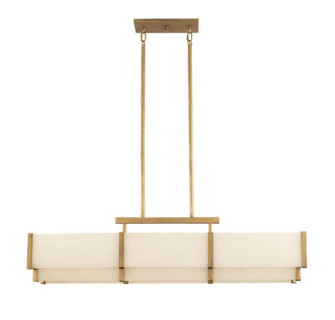 Orleans 5-Light Linear Chandelier in Distressed Gold (128|1-2330-5-60)
