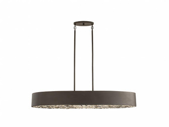 Azores 6-Light Linear Chandelier in Black Cashmere (128|1-1270-6-50)