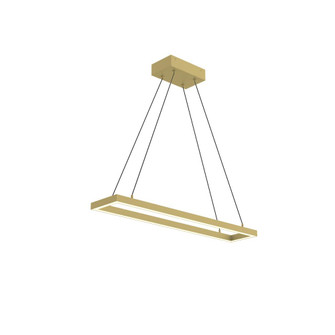Piazza 30-in Brushed Gold LED Pendant (461|PD88530-BG)