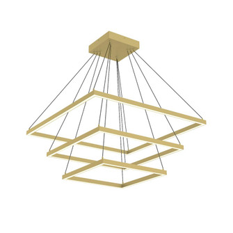 Piazza 32-in Brushed Gold 3-Tier Dimmable LED Chandelier (461|CH88332-BG)