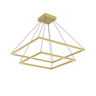 Piazza 32-in Brushed Gold 2-Tier Dimmable LED Chandelier (461|CH88232-BG)