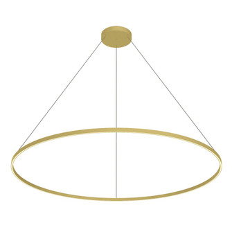 Cerchio 72-in Brushed Gold LED Pendant (461|PD87772-BG)