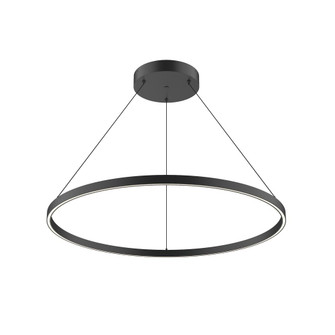 Cerchio 36-in Black Dimmable LED Pendant (461|PD87736-BK)