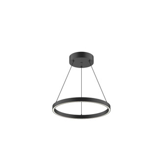 Cerchio 18-in Black LED Pendant (461|PD87718-BK)