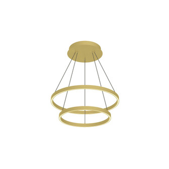 Cerchio 24-in Brushed Gold LED Chandeliers (461|CH87224-BG)