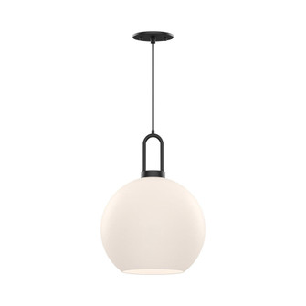 Soji 10-in Matte Black/Opal Matte Glass 1 Light Pendant (7713|PD601710MBOP)