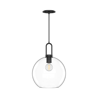 Soji 10-in Clear Glass/Matte Black 1 Light Pendant (7713|PD601710MBCL)