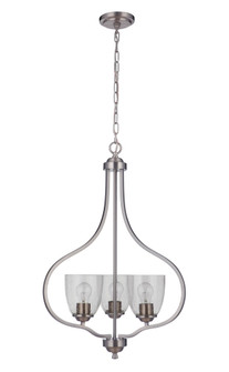Serene 3 Light Foyer in Brushed Polished Nickel (20|49933-BNK)