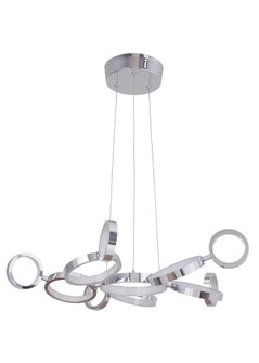 Mira 11 Ring LED Adjustable Chandelier in Chrome (20|47191-CH-LED)