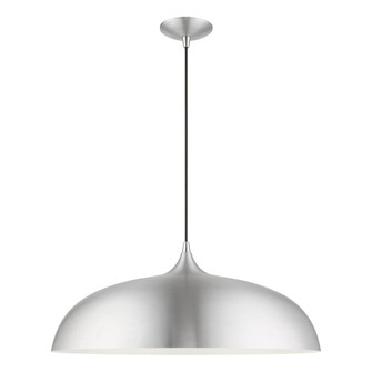 3 Light Brushed Aluminum with Polished Chrome Accents Large Pendant (108|49234-66)