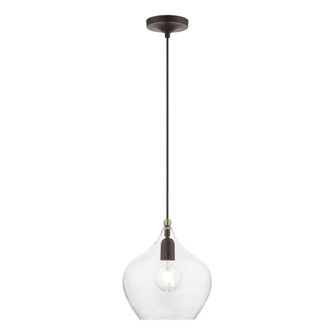 1 Light Bronze with Antique Brass Accent Pendant (108|49093-07)