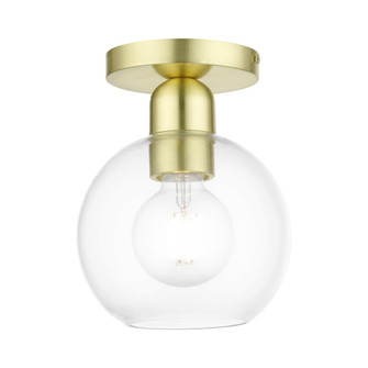 1 Light Satin Brass Sphere Semi-Flush (108|48977-12)