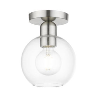 1 Light Brushed Nickel Sphere Semi-Flush (108|48977-91)