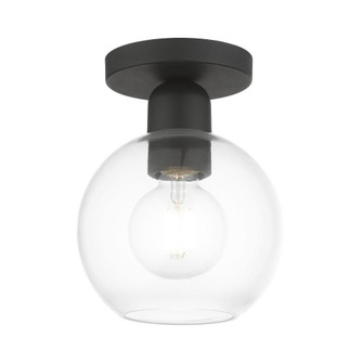 1 Light Black Sphere Semi-Flush (108|48977-04)