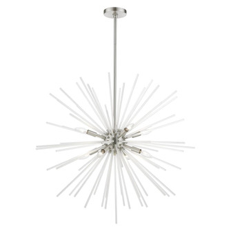 8 Light Brushed Nickel Large Foyer Chandelier (108|48828-91)