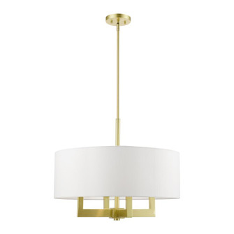 4 Light Satin Brass Pendant Chandelier (108|48786-12)