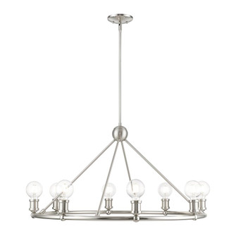 8 Light Brushed Nickel Chandelier (108|47168-91)