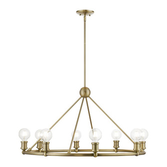 8 Light Antique Brass Chandelier (108|47168-01)