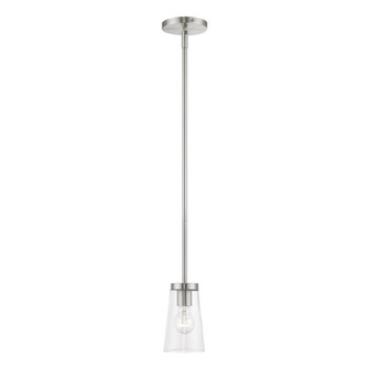 1 Light Brushed Nickel Mini Pendant (108|46717-91)