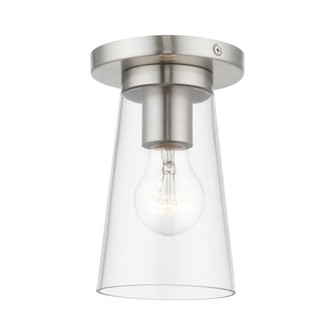 1 Light Brushed Nickel Small Flush Mount (108|46711-91)