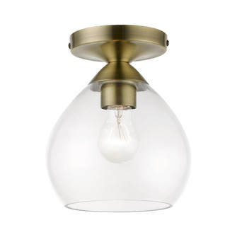 1 Light Antique Brass Semi-Flush (108|46500-01)