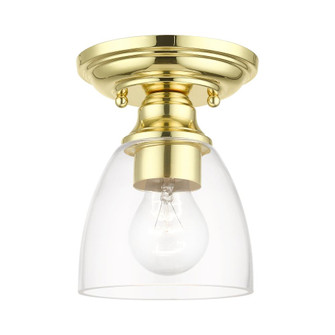1 Light Polished Brass Petite Semi-Flush (108|46331-02)
