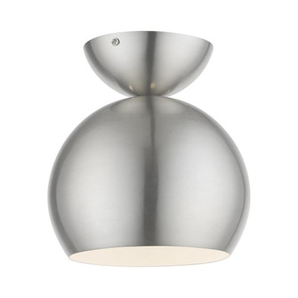 1 Light Brushed Nickel Globe Semi-Flush (108|45487-91)