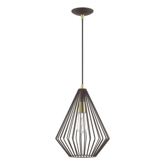 1 Light Bronze with Antique Brass Accents Pendant (108|41325-07)