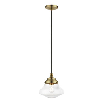 1 Light Antique Brass Mini Pendant (108|41293-01)
