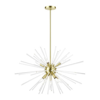 9 Light Satin Brass Large Pendant Chandelier (108|41255-12)