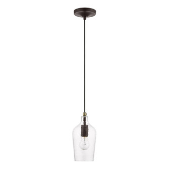 1 Light Bronze with Antique Brass Accent Mini Pendant (108|41240-07)