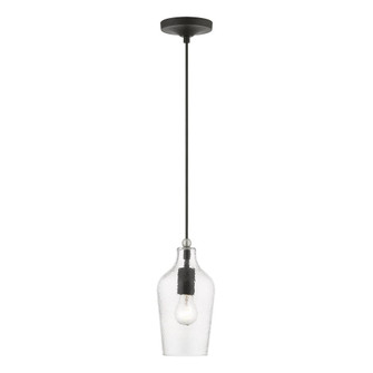 1 Light Black with Brushed Nickel Accent Mini Pendant (108|41240-04)