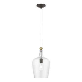 1 Light Bronze with Antique Brass Accent Single Pendant (108|41237-07)