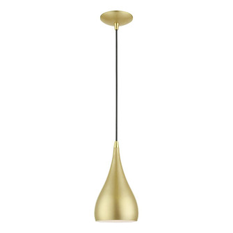 1 Light Soft Gold with Polished Brass Accents Mini Pendant (108|41171-33)