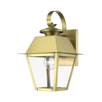 1 Light Natural Brass Outdoor Small Wall Lantern (108|27212-08)