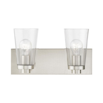 2 Light Brushed Nickel Vanity Sconce (108|18182-91)