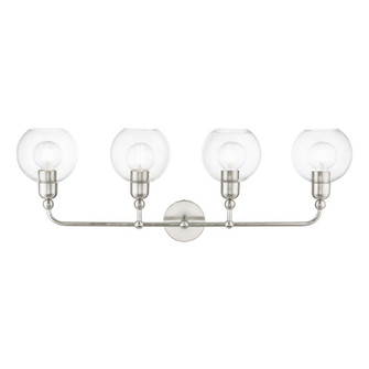 4 Light Brushed Nickel Large Sphere Vanity Sconce (108|16975-91)