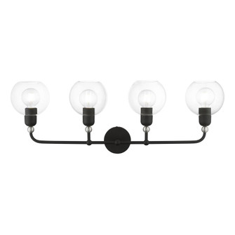 4 Light Black with Brushed Nickel Accents Large Sphere Vanity Sconce (108|16975-04)