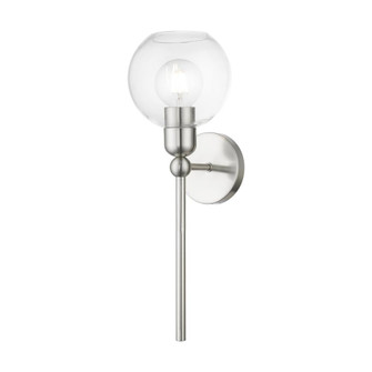 1 Light Brushed Nickel Sphere Single Sconce (108|16971-91)