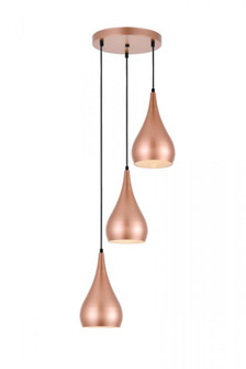 Nora 3 Light Honey Gold Pendant (758|LDPD2000HG)