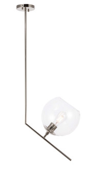 Ryland 1 Light Chrome and Clear Glass Pendant (758|LD8033D10C)