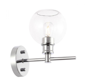 Collier 1 light Chrome and Clear glass Wall sconce (758|LD2310C)