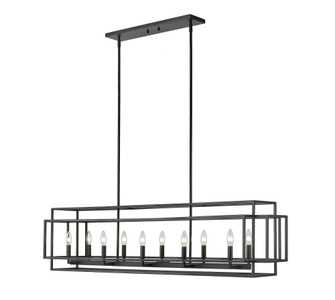 10 Light Linear Chandelier (276|454-54L-MB)