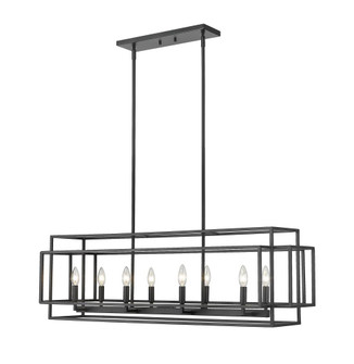 8 Light Linear Chandelier (276|454-44L-MB)