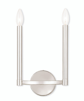 2 Light Polished Nickel Wall Sconce (108|40242-35)