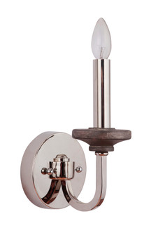 Ashwood 1 Light Wall Sconce in Polished Nickel/ Greywood (20|36561-PLNGRW)