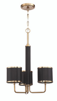 Quinn 3 Light Chandelier in Satin Brass (20|48823-SB)