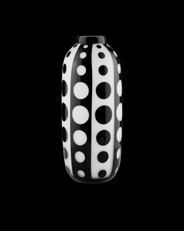 Cicero Large Black & White Vase (92|1200-0584)